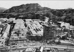 The Black Tower under construction, around 1962