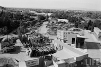 3 - This 1962 photo from Life magazine shows the Staff Cafe in the foreground surrounded by stock flats. The Kramer Park area is top right of the photo. - click to enlarge 3 - This 1962 photo from Life magazine shows the Staff Cafe in the foreground surrounded by stock flats. The Kramer Park area is top right of the photo.