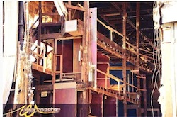 The support structures for the opera house sets midway through demolition, September 2014 (By Westcoaster.net from @SaveStage28 on Twitter) - Click to enlarge The support structures for the opera house sets midway through demolition, September 2014 (By Westcoaster.net from @SaveStage28 on Twitter)