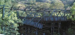 The bridge in it's collapsed state (2005) - click to enlarge The bridge in it's collapsed state (2005)