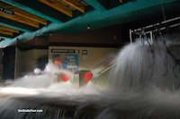 36 - Water pouring into the subway station, September 2009 - click to enlarge 36 - Water pouring into the subway station, September 2009