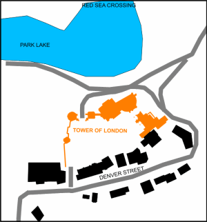 Sketch plan of the Tower location