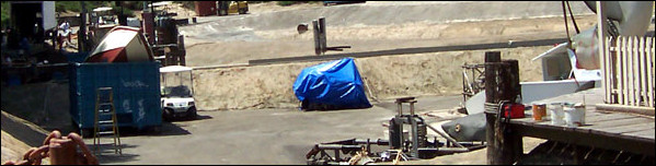 Ben Gardner's boat in a skip in 2005 (photo courtesy universalstonecutter and Scott Weller)