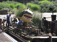 Shark Maintenance in April 2012 (copyright theStudioTour.com)