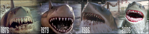 Jaws through the ages (courtesy Scott Weller)