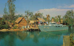 The McHale's Navy set on Park Lake (postcard)