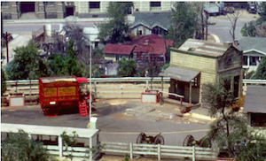 Postcard of stunt show arena, 1964 (courtesy Dickens Collection)