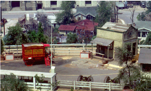 Postcard of stunt show arena, 1964 (courtesy Dickens Collection)- click to enlarge Postcard of stunt show arena, 1964 (courtesy Dickens Collection)