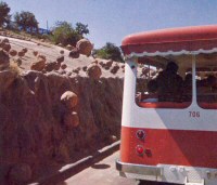 Rubber rocks didn't behave themselves even when the official photographer was visiting! Photo from 'Inside Universal Studios', 1976 - click to enlarge Rubber rocks didn't behave themselves even when the official photographer was visiting! Photo from 'Inside Universal Studios', 1976