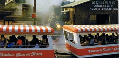The Runaway Train seen on a postcard - click to enlarge The Runaway Train seen on a postcard