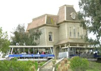Tram passing the Psycho House, 2006