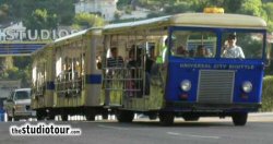 Some mid-period GlamorTrams are still in use as parking shuttles (Photo: theStudioTour.com, April 2006)