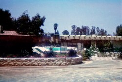 The motel set, as seen in 1965 (photo by Bill Cotter)