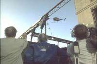 The 'Santini Air' crew videotaping the stunt work.