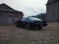 KITT ready for action at the rear of the Psycho Housee