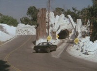 KITT approaches the Ice Tunnel (now Curse of the Mummy's Tomb)