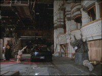 KITT drives out of Stage 28 past the historic opera house set from 1925's Phantom of the Opera
