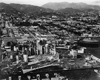 11 - Aerial view of the Pickford Studios lot, looking north (no date) - Courtesy LA Public Library - click to enlarge Warner Hollywood Studio - 11 - Aerial view of the Pickford Studios lot, looking north (no date) - Courtesy LA Public Library