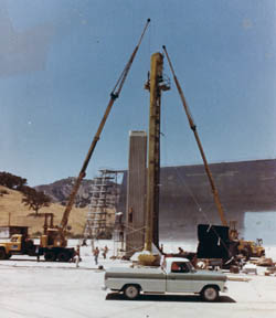 The Towering Inferno - 1 - Tower model at the Fox Ranch (Photo by Joseph Musso courtesy of Ryan Thoryk)