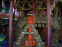 Cannon ready to be loaded with foam balls (September 2006)