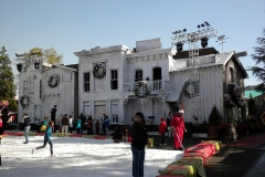 2009 Grinchmas ice rink in the former Wild West Show arena (now Universal Plaza)