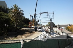 Main show building construction begins (December 2009)